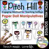 Pitch Hill Solfege Method: Paper Doll Puppet Manipulatives Digital Resources
